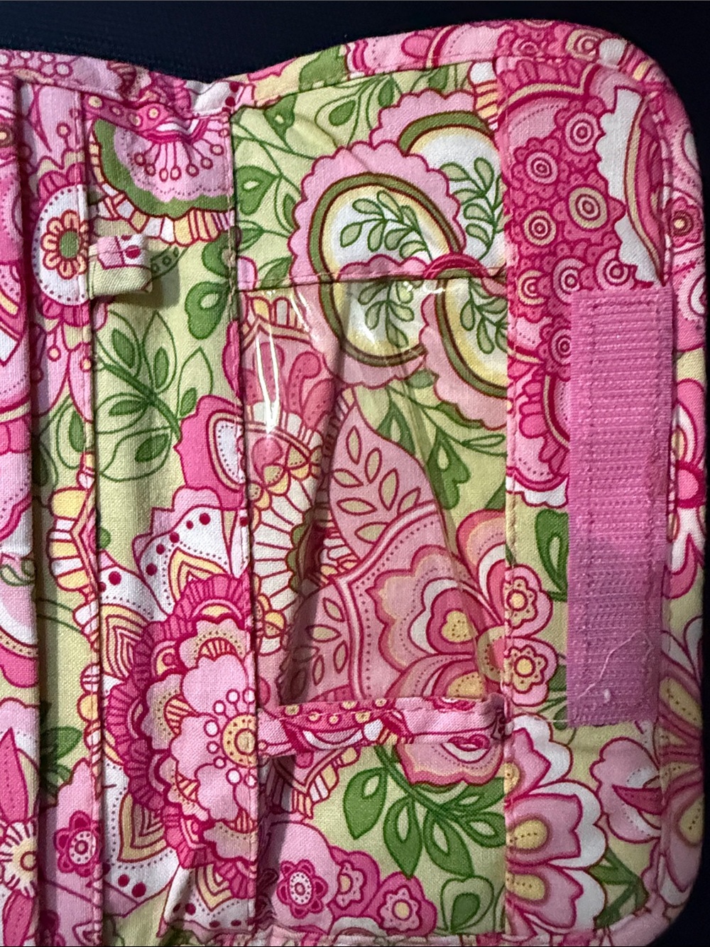 Vera Bradley Pink Floral Quilted Cotton Wallet - Picture 6 of 7